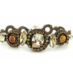 Hand Made Stunning Macrame & Crystal Bracelet,NWT